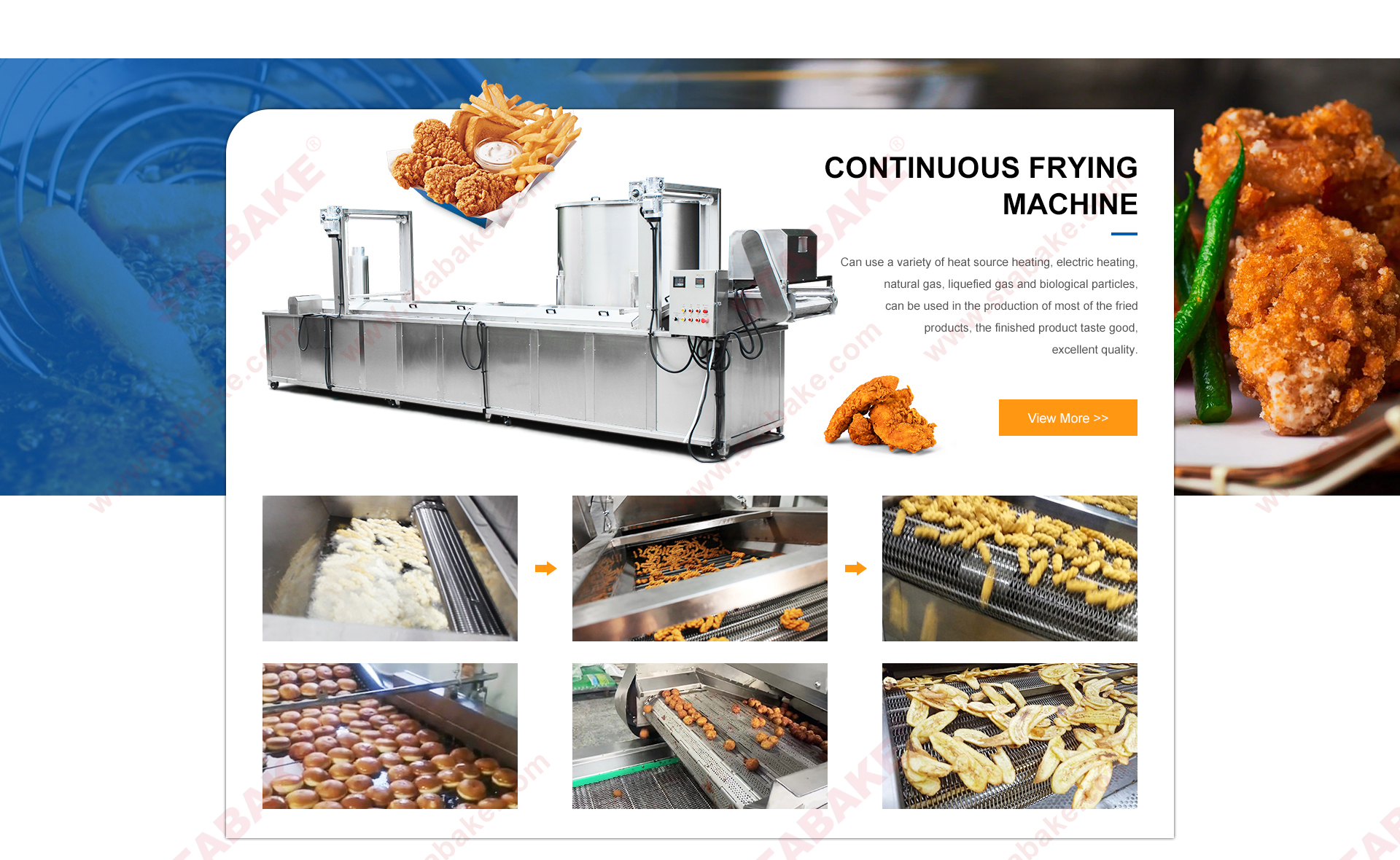 automatic continuous frying machine副本