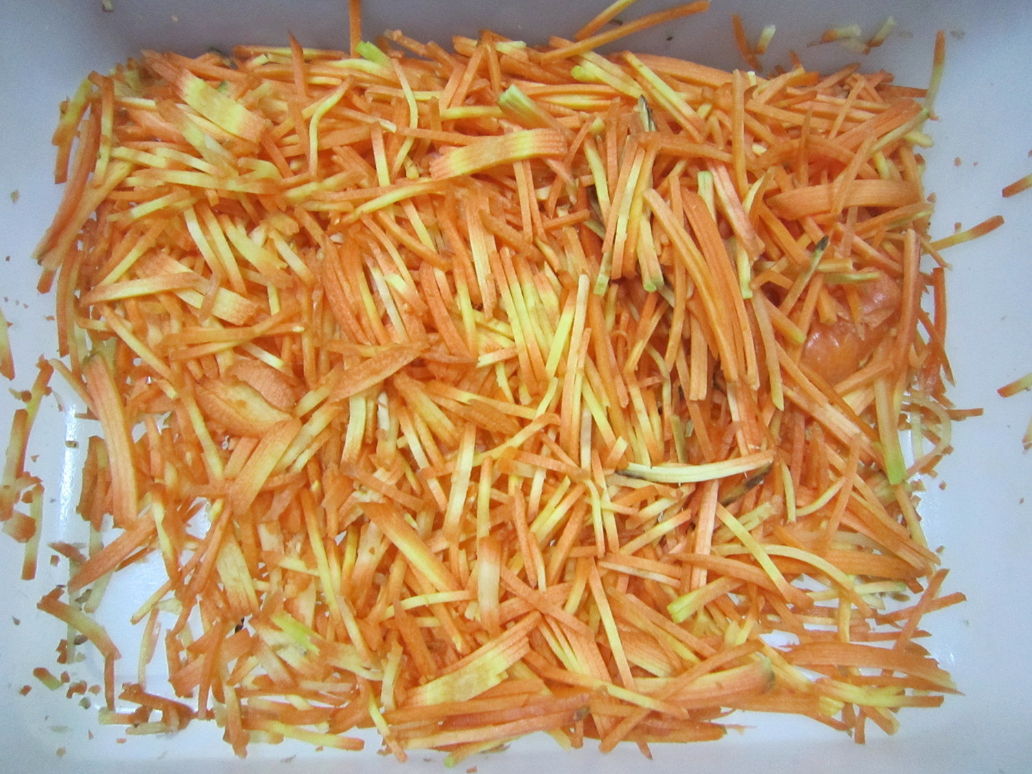 Carrot shredding