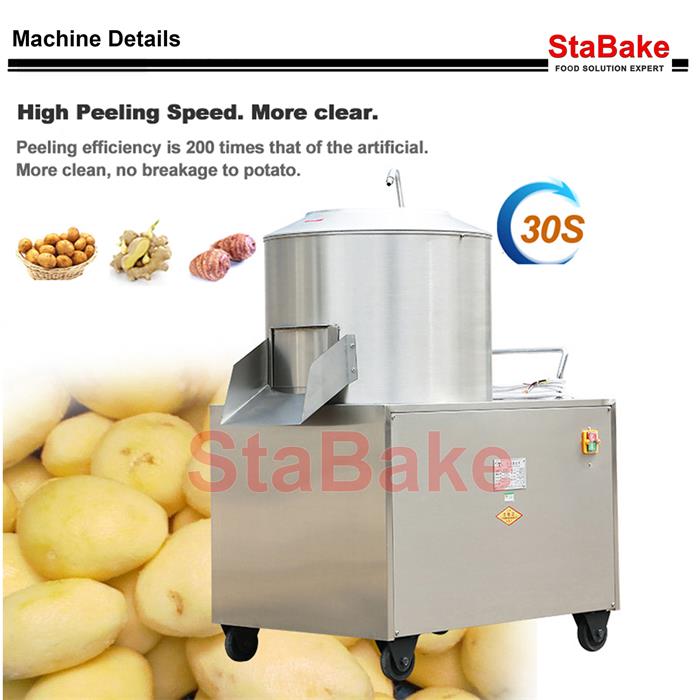Potato peeling machine