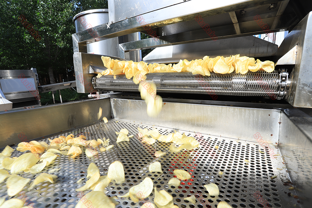 Automatic potato chips production line