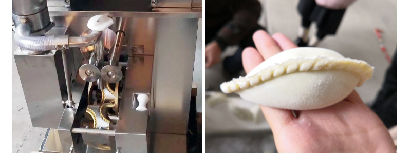 Automatic dumpling making machine for pelmeni