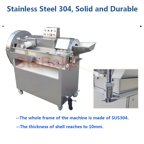 Full SS304 commercial vegetable cutting chopping machine 