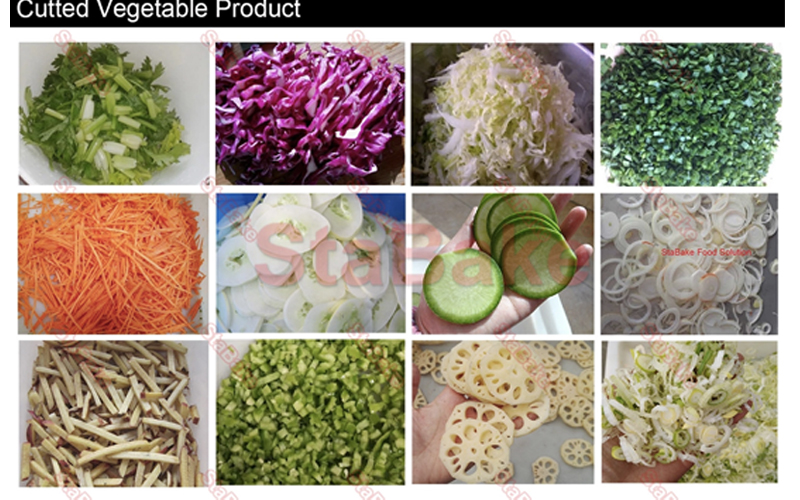 Application of Vegetable cutting machine