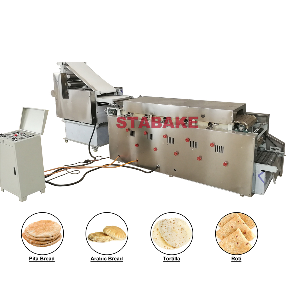 Factory Directly Flat Bread Dough Forming Machine for Pita Arabic Bread Making Roti Chapati Maker Dough Moulder Equipment 