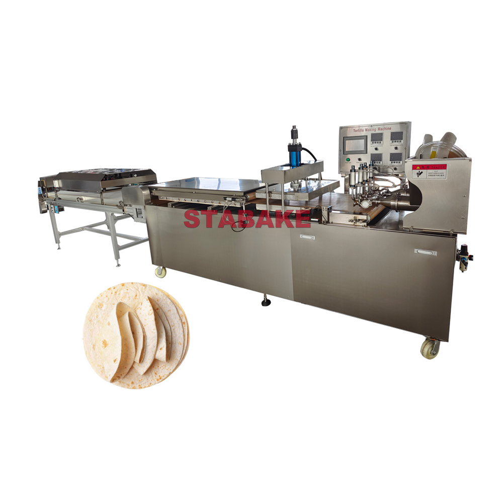 Automatic Tortilla Making Machine Production Line Industrial Corn Flour Tortillas Bread Making Press Machine for chapati khakhra manufacturing