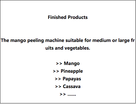 mango peeling machine