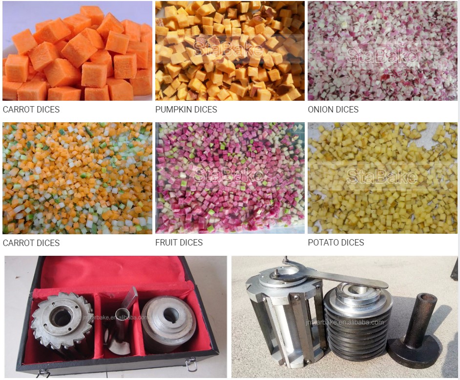 Automatic Vegetable Dicer Machine Fruit Vegetable Cube Cutting Machine 