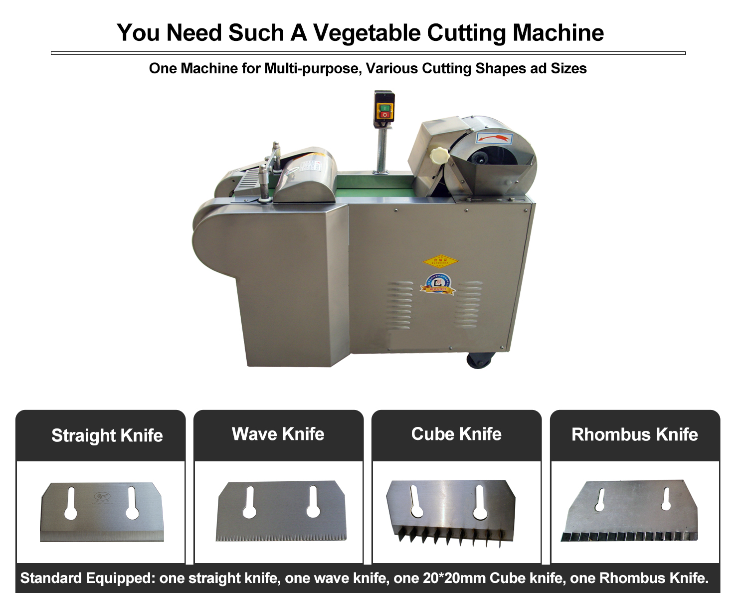 YQC1000 Vegetable cutter machine commercial